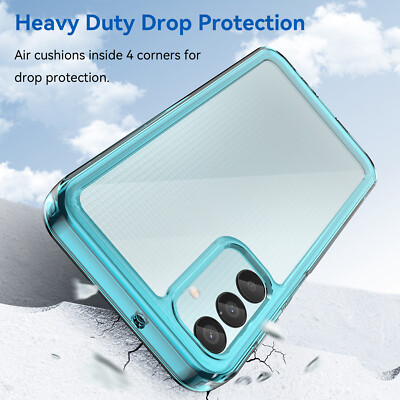 For Samsung Galaxy M15, Luxury Shockproof Bumper Clear Crystal Cover Case