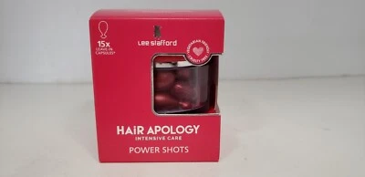 LEE STAFFORD HAIR APOLOGY POWER SHOTS, LEAVE IN TREATMENT, 15 PER BOX, NIB
