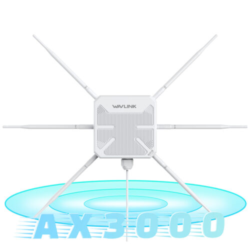 Long Range AX3000 WiFi 6 Mesh Range Extender Outdoor Dual Band WiFi Repeater