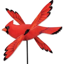 17" CARDINAL WhirliGig Wind Spinner Garden Decor by Premier Kites & Designs