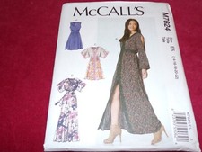 McCALL'S M7624 - LADIES 4 STYLE DAY or EVENING BOHO DRESS PATTERN 14-22 FF