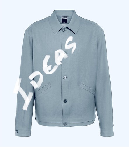 GREY & ECRU PURE COTTON BLEND REVERSIBLE LUXURY THERMAL JERSEY MADE IN ITALY C54 - Picture 14 of 17