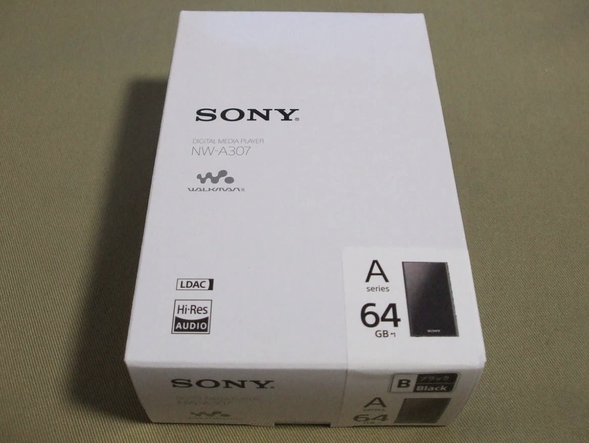 SONY NW-A307(B) BLACK 64GB Hi-Res A300 Series Walkman Player English  Language