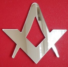 Massoni Compasso & Set Quadrato Specchio Acrilico ( Varie Taglie Disponibili)