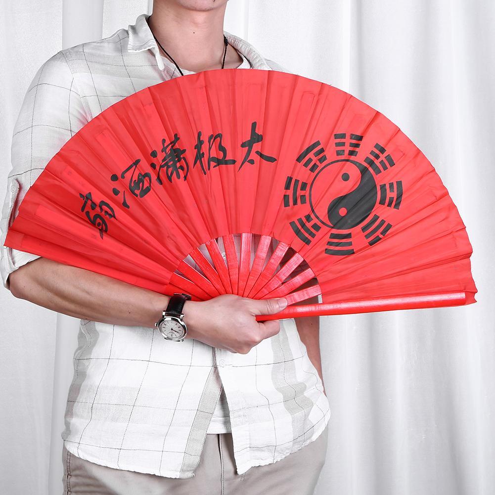 Chinese Traditional Bamboo TaiChi Fan Dance Perform Exercise Fan(1