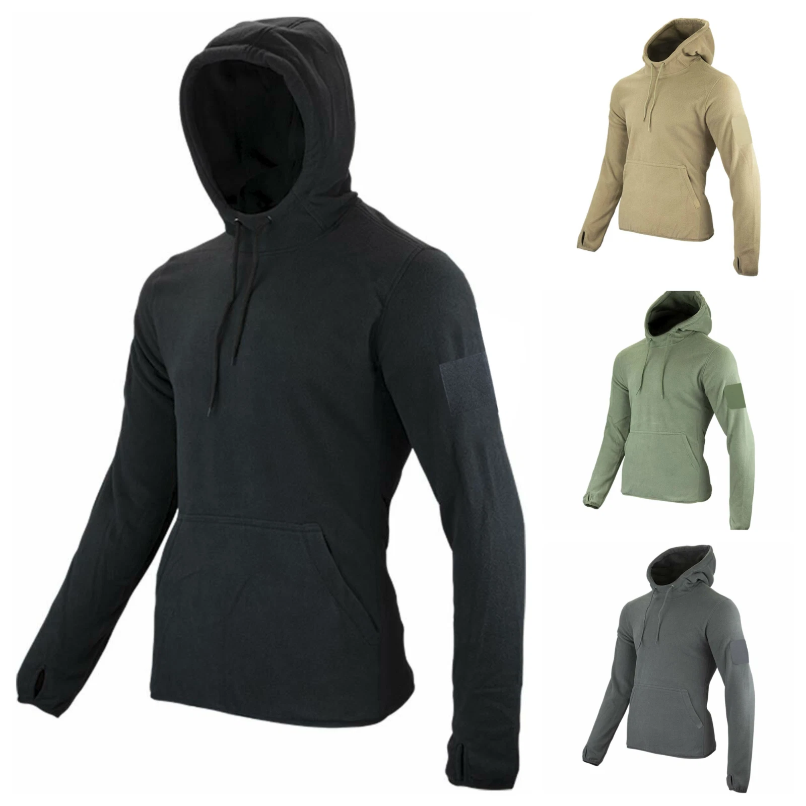 Tactical Fleece jacket Police Army Security Hunting Hiking Mens Military Hoodies