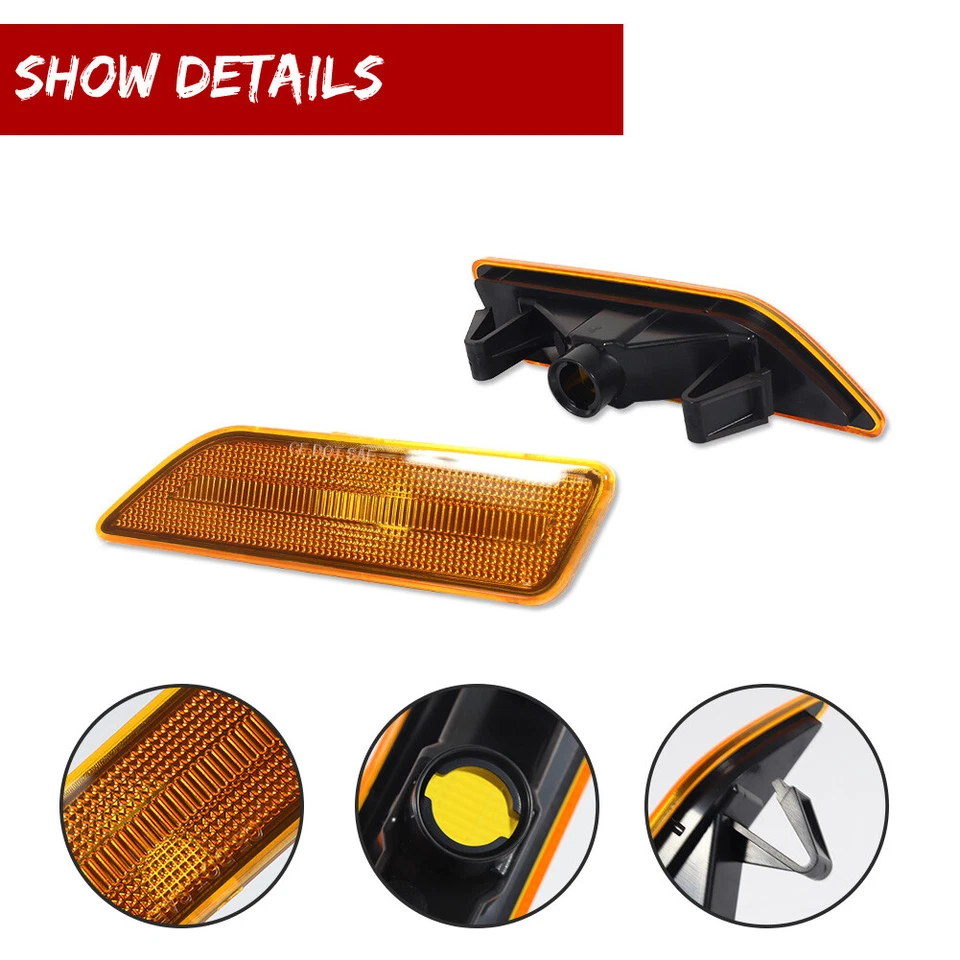 Luz de señalización delantera ámbar para 06-11 Mercedes Clase CLS W219 CLS550 CLS63 AMG Foto 3 de 4