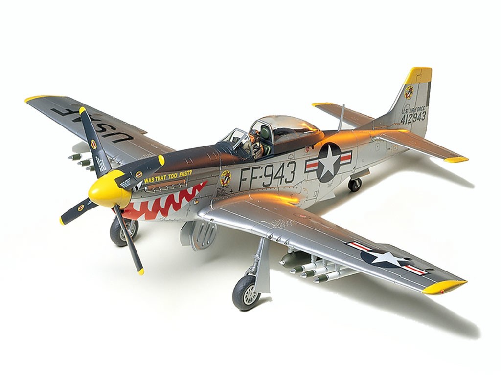 Tamiya 1:48 N.A. F-51D Mustang Korean War Plastic Model Kit