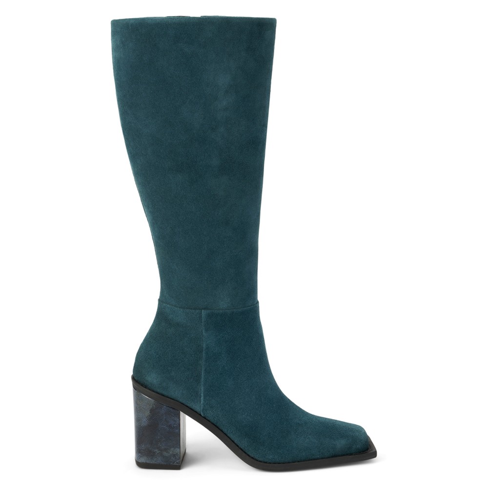 Matisse Highness Square Toe Zippered Womens Blue Casual Boots HIGHNESS-423 28290₽
