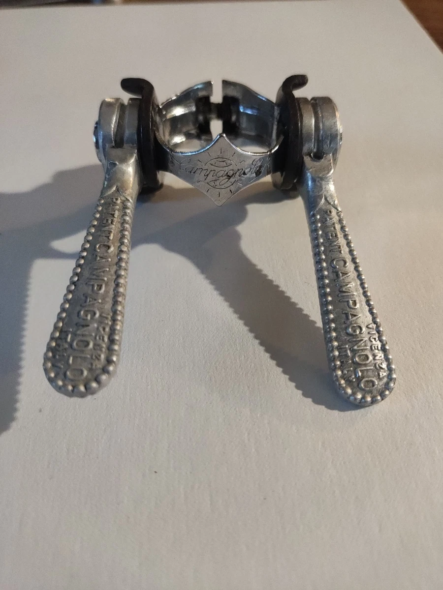 Campagnolo C-Record – 3 Paia Piastre Stop Leva Cambio Downtube – NOS Nuove Originali Italia