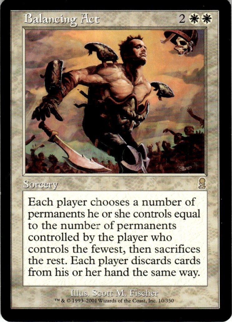 2001 Odyssey Magic The Gathering Balancing Act 10/350 LP