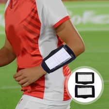 2 Pcs Football Play Wristbands Polyester Arm Bands for Training Equipment