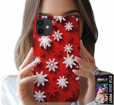 IPHONE 13 MINI HÜLLE - SCHNEEFLOCKEN, SCHNEE, STERNE, WEIHNACHTEN