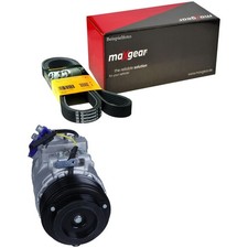 MAXGEAR Klimakompressor + CONTI 6PK2145 für BMW 5ER F10 F11 F07 7ER F01 F02 F03