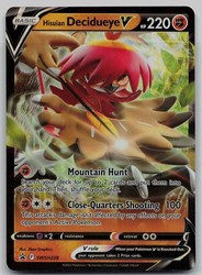 Hisuian Decidueye V SWSH238 Black Star Promo