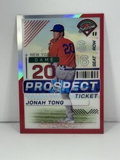 2024 Jonah Tong Panini Prospect Edition Holo Red /199 #67 Mets