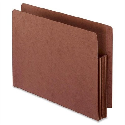 Esselte 95343 Extra Heavy Fiber End Tab File Pocket Red 3.5'' Exp