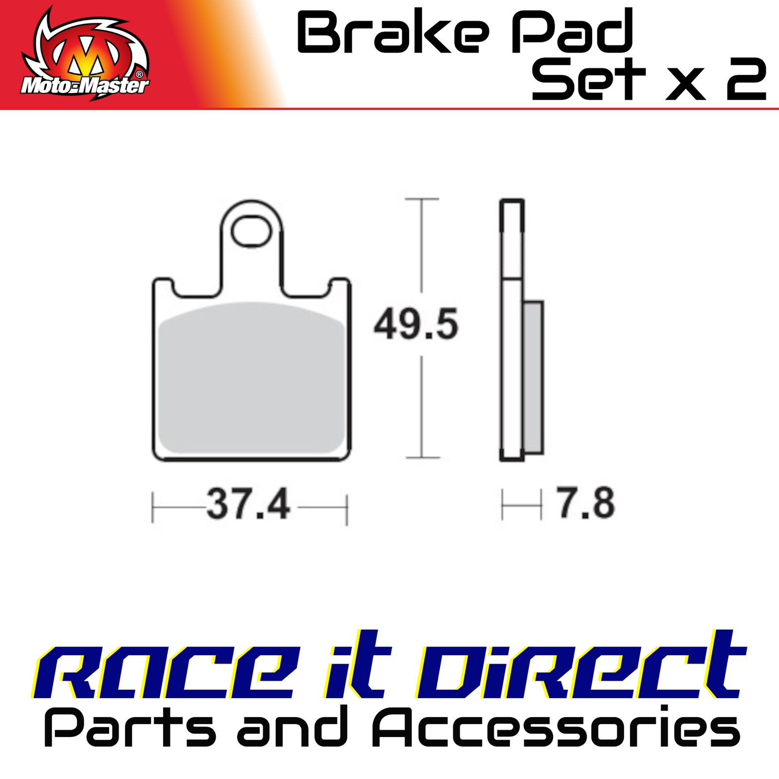 Brake Pads for KAWASAKI Z 1000 ABS 2007-2009 Front Sinter MotoMaster