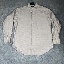 Polo Ralph Lauren Regent Classic Fit Check Shirt Mens 16.5 34/35 Blue Orange