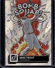 2022 Donruss #BS-8 Mike Trout Bomb Squad Rapture