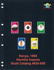 $8.05 Scott Value - 1995 KENYA Harmful Insects African Agriculture CV MNH NH UMM