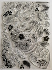 Festive Florals A4 Stamps: Creative Stamping Magazine 101: magazine NOT included