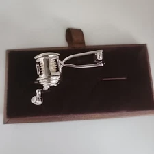 MRCUFF Fishing Reel 2 Tone Pair of Cufflinks