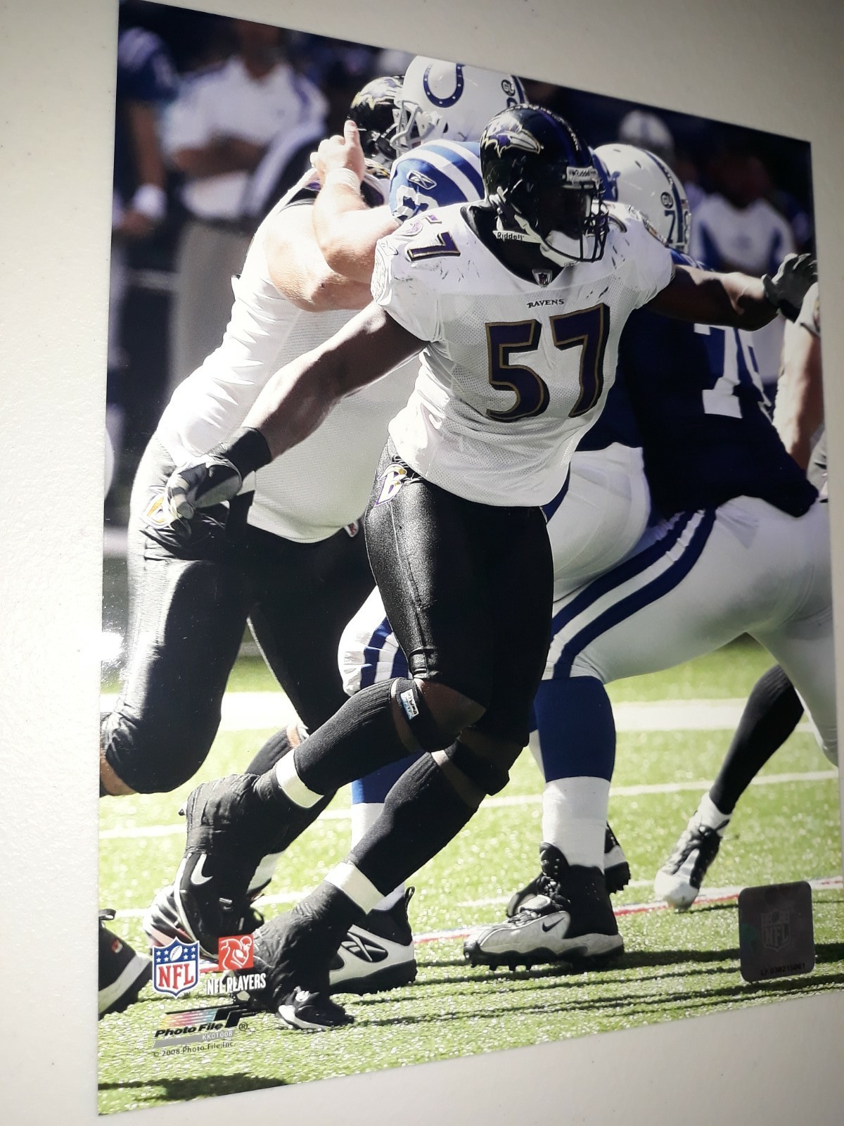 Bart Scott #57 Baltimore Ravens NFL 8 X 10 Licensed Photo Vintage Photo File