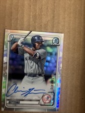 2020 Bowman Chrome 1st Auto Chris Gittens Refractor  #’d 209/499 Yankees