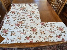 BEAUTIFUL 100 COTTON FABRIC EMBROIDERED WITH FLOWERS AND BIRDS IN MULTICOLOR
