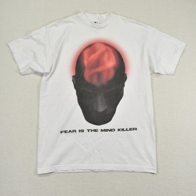 Dune Fear Is The Mind Killer T Shirt Mens Large White Graphic Sci Fi Movie Tee
