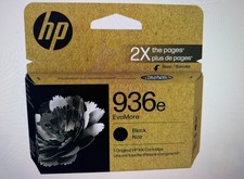 HP 936e EvoMore Black Original Ink Cartridge, 2,500 pages, 4S6V6LN, Exp.08/2027