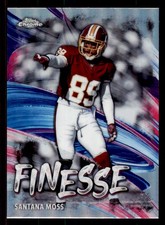 2024 Topps Chrome #F-25 Santana Moss Finesse Refractor Washington Redskins