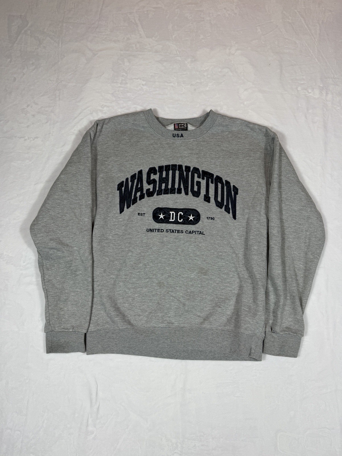 Vintage Washington DC Crewneck Sweatshirt Made In USA Size Large