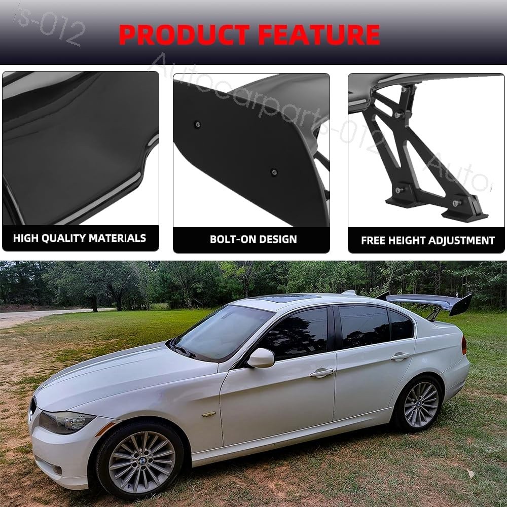 For 2004-2011 Lotus Elise 46" High Stand Rear Trunk Spoiler Racing GT Wing Gloss