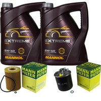 Inspektionspaket 10L Mannol 5W-40 FüR Mercedes W164 ML 320 CDI 4Matic X204 W251
