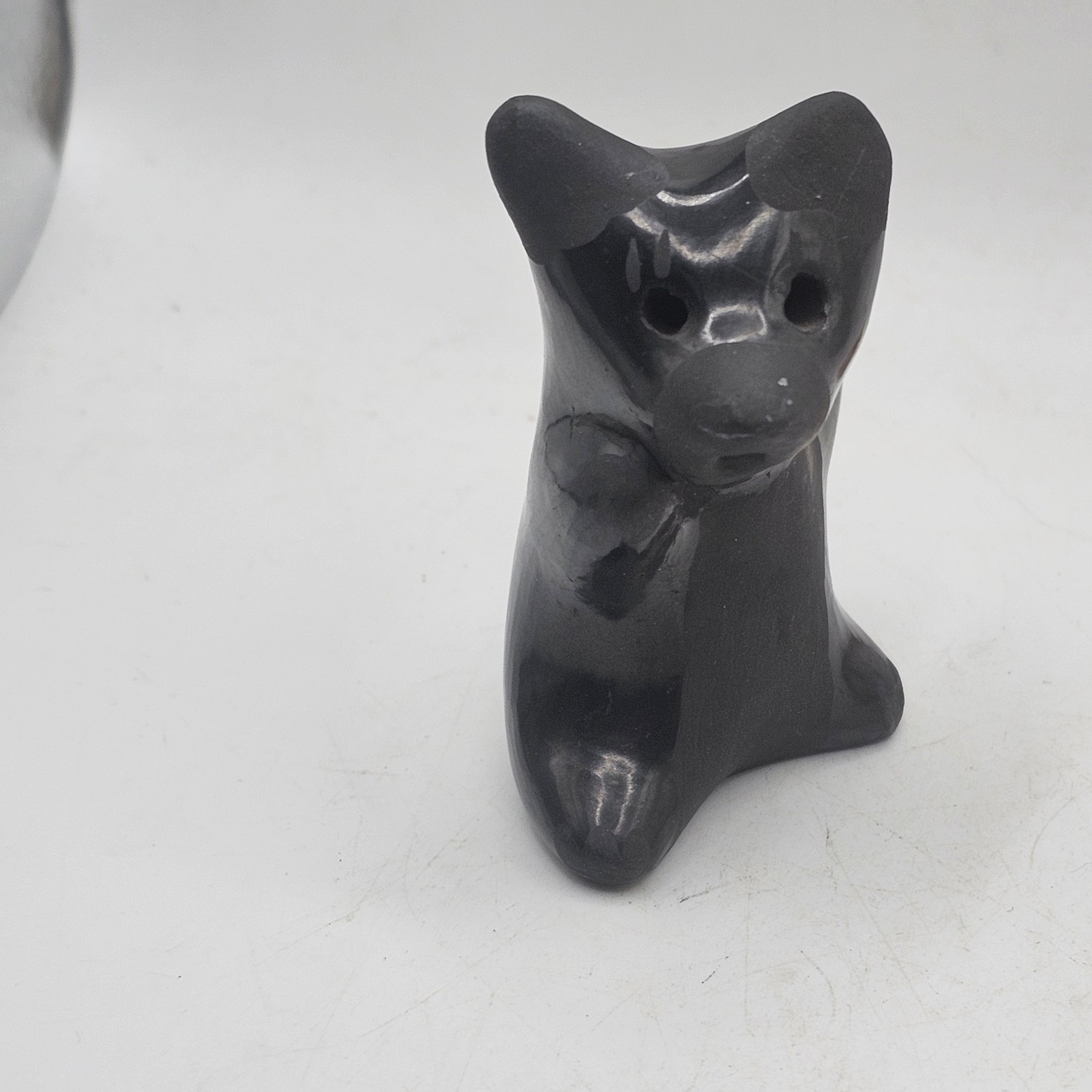 Black Bear Art Pottery Miniature Figurine