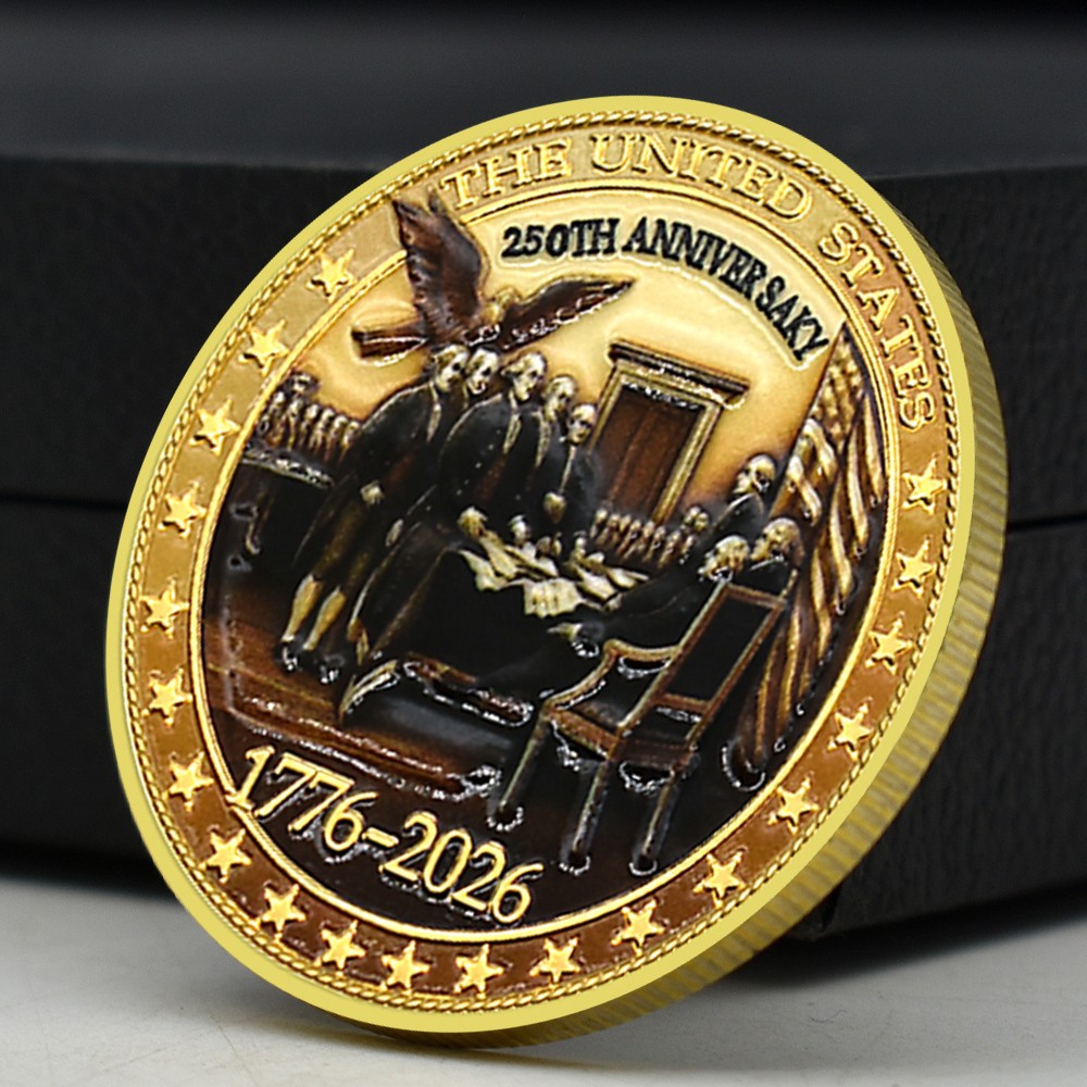 USA 250th Anniversary Coin – Declaration of Independence Gold