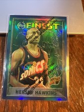 Hersey Hawkins 1995-96 Topps Finest Refractor #235 Sonics NM-MT