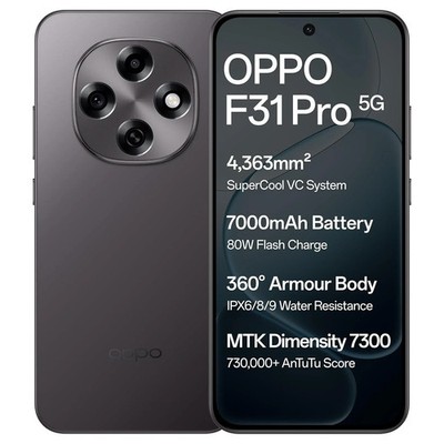 OPPO F31 Pro 5G (Grey, 256 GB 8GB RAM) Dimensity 7300 Processor Global Version.