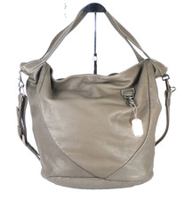 Borsa tote oversize grigio talpa morbida vera pelle Manila Grace designer italiano