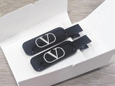 Valentino Beauty VIP GWP Gift V Logo Black Hair Clips Set