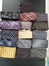 NECK TIES MIXED LOT 16 USED ALL DIFFRENT STYLES AND FABRICS