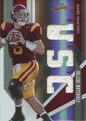 Mark Sanchez 2009 Absolute College GAME WORN Patch USC Trojans 17/25