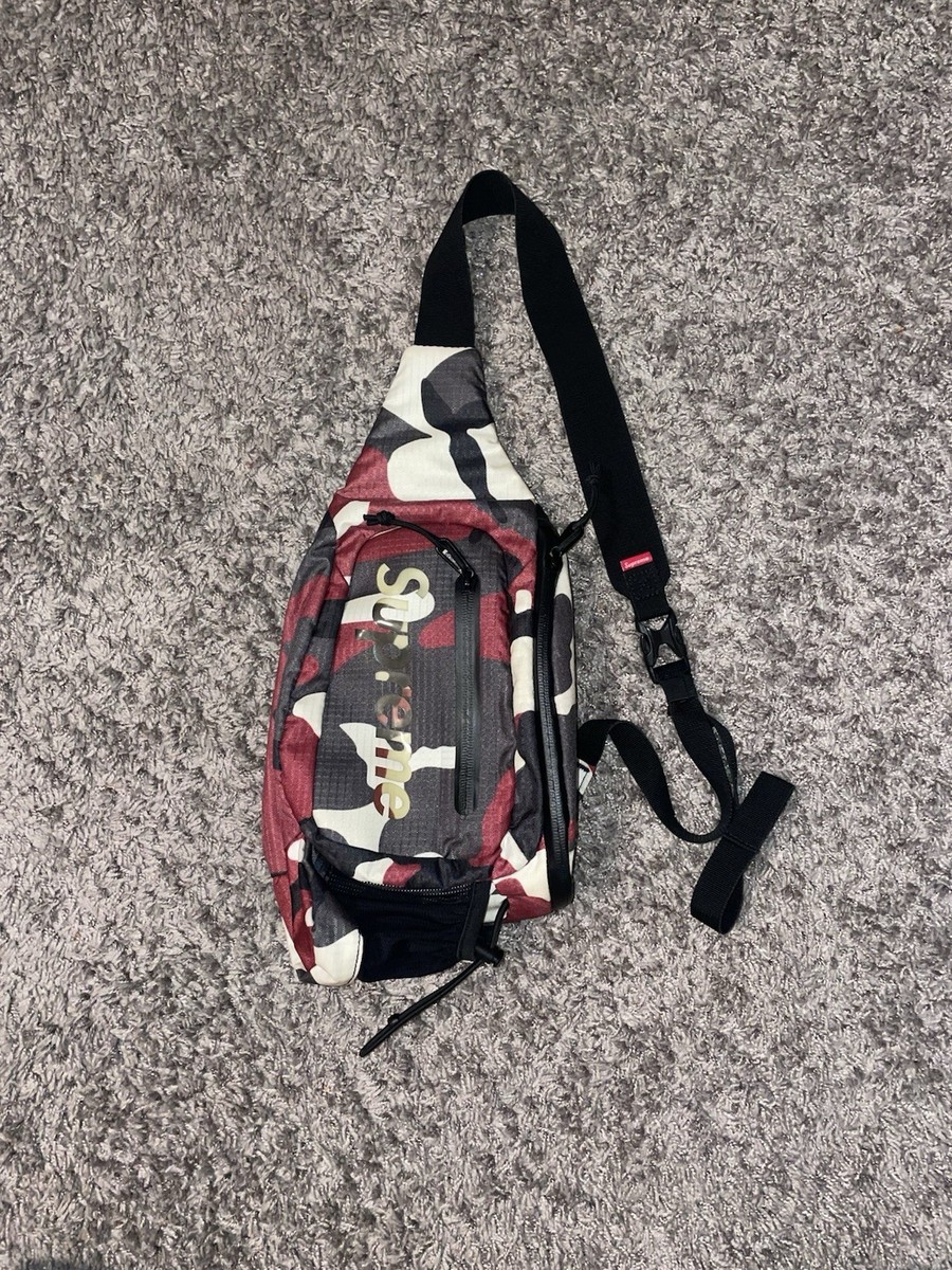 Supreme Red Camo SS21 Sling Bag (SS21B13) | eBay