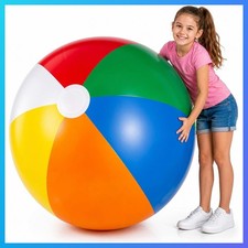 Giant Beach Balls 3 Pack 24 Inch Inflatable Pool Toys Kids Parties Summer