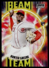 2022 Topps Stadium Club CHROME HUNTER GREENE BEAM TEAM WAVE REFRACTOR RC BT-11