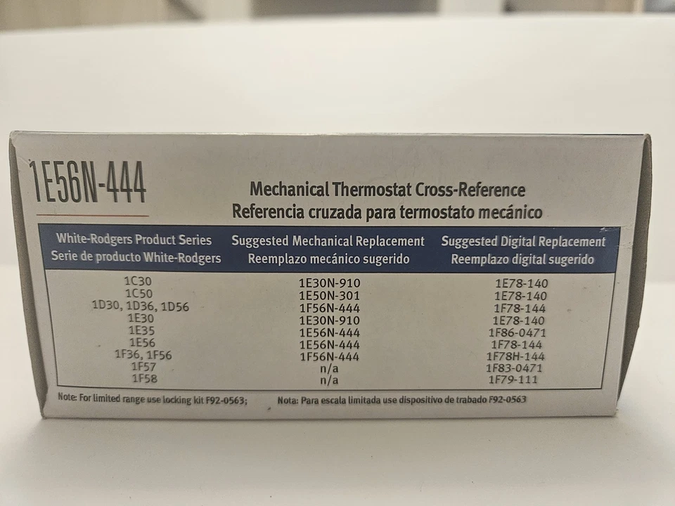 Termostato Emerson White Rodgers 1E30N-910, solo calor de bajo voltaje, rectángulo Foto 3 de 3