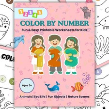 Printable Color by Number Worksheets for Kids  Fun Educational Coloring Pages