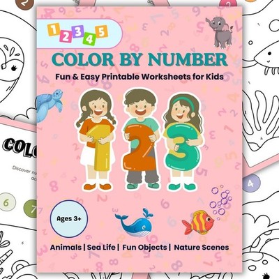 Printable Color by Number Worksheets for Kids | Fun Educational Coloring Pages